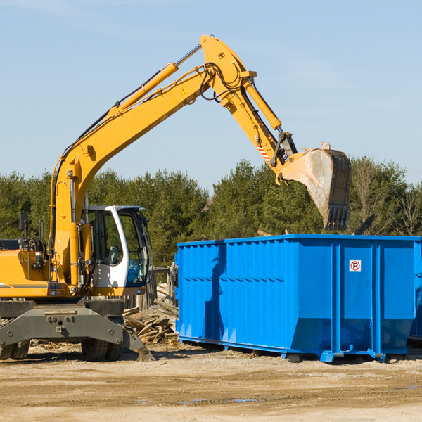 can i choose the location where the residential dumpster will be placed in Hawley Minnesota